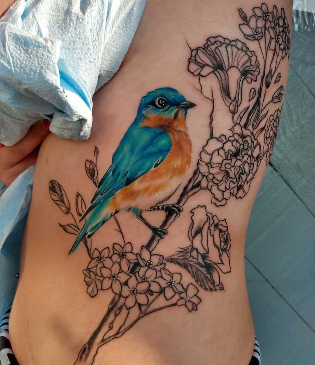 Realistic Bluebird Tattoo chucktat2
