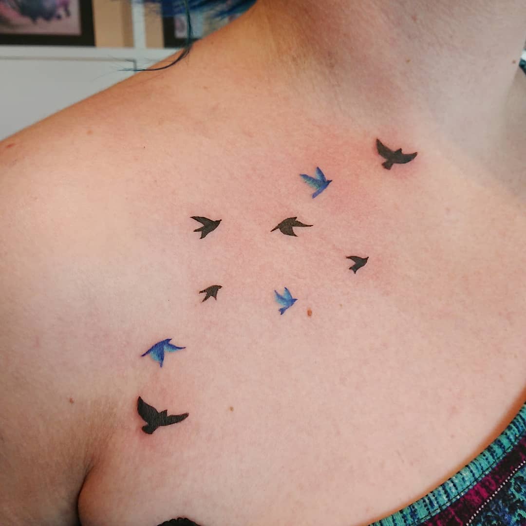 Small Bluebird Tattoo lucy_tatts