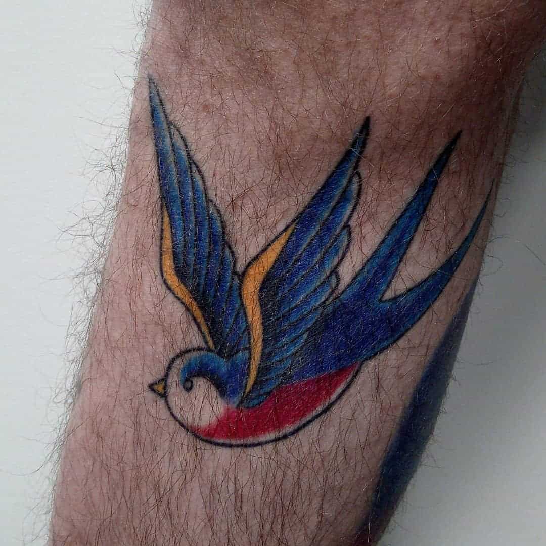 Traditional Bluebird Tattoo rai.wells.tattoo